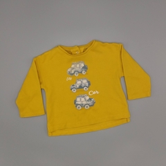 Segunda Selección - Remera Mayoral Talle 2-4 meses mostaza autos