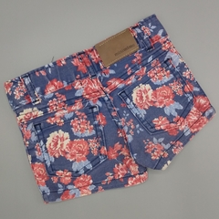 Short Minimimo Talle S (3-6 meses) azul flores rojas - comprar online