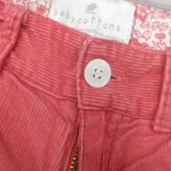 Segunda Selección -Pantalón Baby Cottons Talle 9 meses corderoy rosa (38 cm largo) en internet