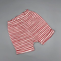Short NUEVO Talle 0-3 meses rayas rojas blancas