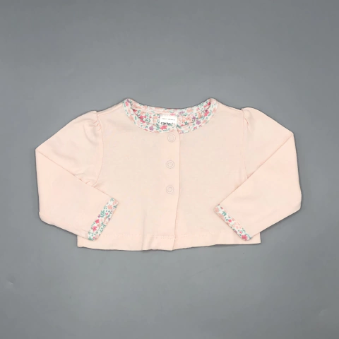 Saco Carters Talle 3 meses algodón rosa claro flores