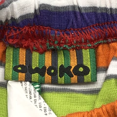 Segunda Selección - Legging Owoko Talle XS (3-6 meses) algodón rayas multicolor (33 cm largo) - Baby Back Sale SAS