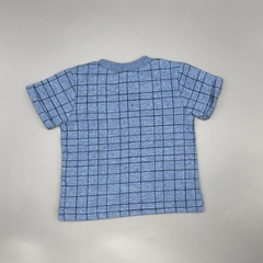 Remera PL Baby Talle 6 meses celeste cuadrillé bolsillo en internet