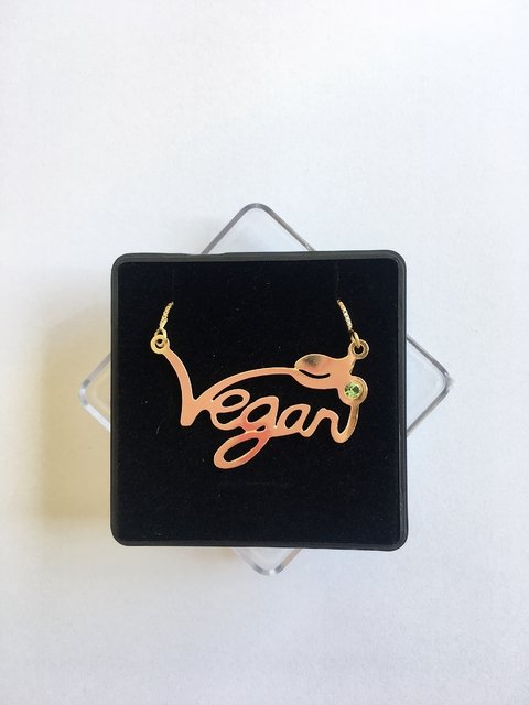 Colar "VEGAN" Ouro