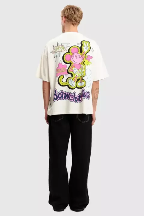 Camiseta Oversized Baw Disney - Off White - comprar online