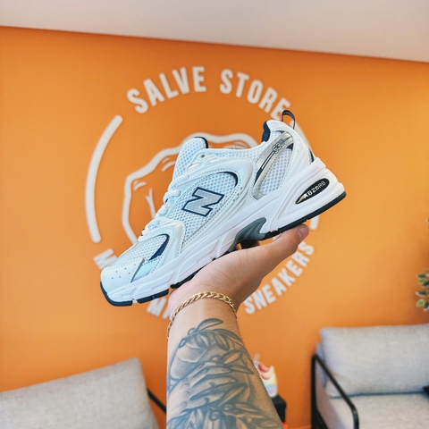 New Balance 530 o White Silver Navy