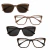 Óculos de Grau Retangular 2 em 1 Mirian