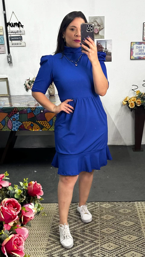 MHP 8535 - Vestido Pâm Curto Royal - comprar online