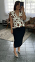 MHP 8336 - Peplum Transp. Estamp. Chocolate na internet
