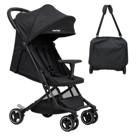 Cochecito De Bebe Ultraplegable Cartan STL170 Con Bolso Apto Avión