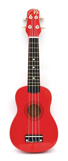 MK20RB UKELELE SOPRANO ROJO BRILLANTE CON FUNDA