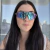 Óculos esporte bravo fume lente espelhada azul - SH Glasses
