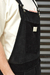 Jardinero plush corderoy negro - PASTIZAL