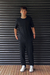 Jogging clásico rustico negro - tienda online