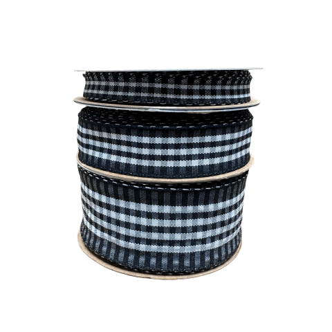 Fita Sinimbu Xadrez Preto Cor 08 - 10 Metros Henrikei Artes