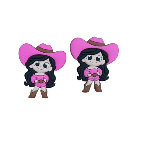 Aplique Ana Castela Boiadeira (4 cm) Cor Pink Henrikei Artes