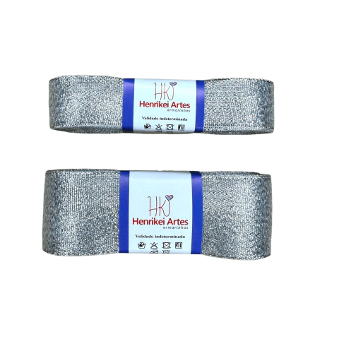Fita Translúcida Purpurina Prata Loja Henrikei Artes