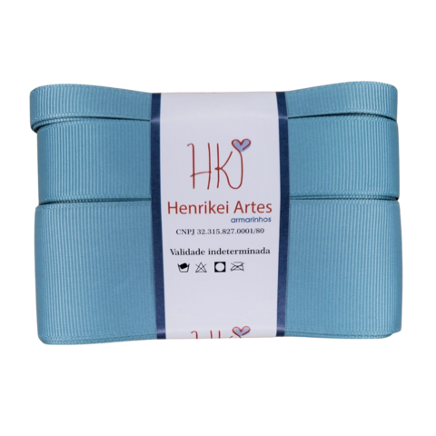 Kit de Fita 3 Tamanhos Cor 331 Azul Nilo - 3 metros de cada