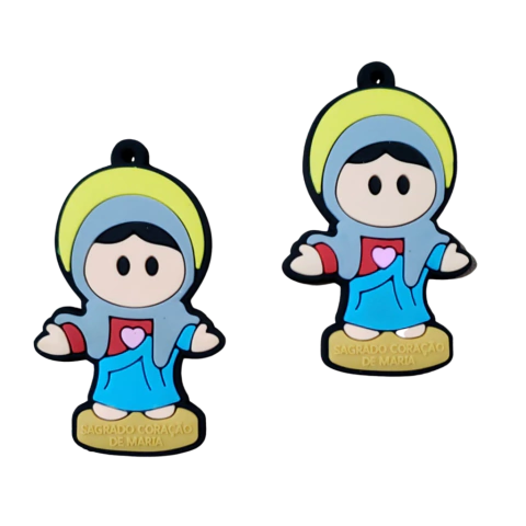 Pingente Emborrachado Sagrado Coração de Maria