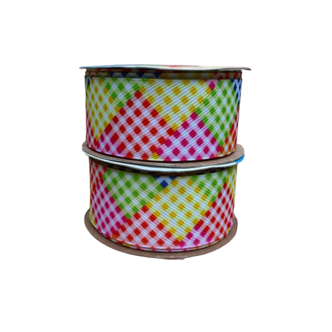 Fita Sinimbu Jeans Xadrez Junino (38mm) Cor 28 - 10 Metros - comprar online