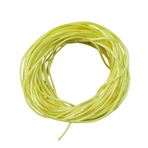 Fio Rabo de Rato 1mm Amarelo Canário 002 - 10 metros
