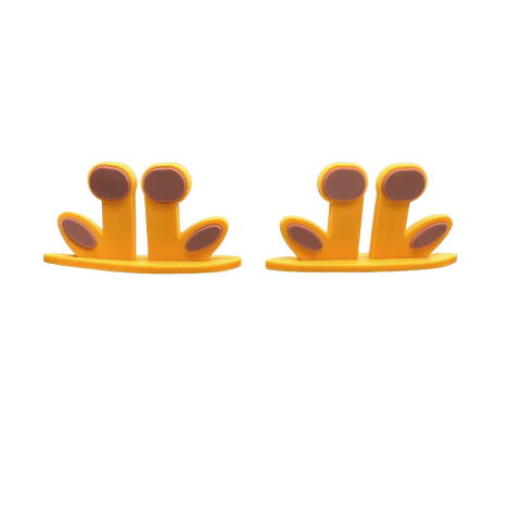 Aplique Orelhinha Girafinha para bico de pato loja Henrikei Artes