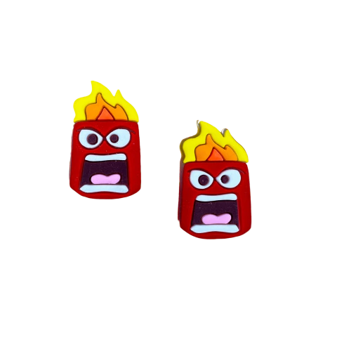 Aplique Divertida Mente Raiva Emborrachado (3,0x3,5 cm) - 2 Unidades