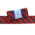Fita Gorgurão Importada Xadrez Diagonal (38mm) Cor Vermelho e Preto Henrikei Artes