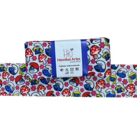 Fita Gorgurão Yama (38mm) Smurfs 