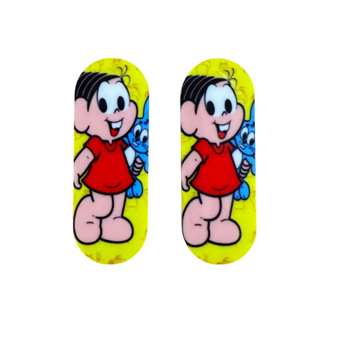 Aplique Para Bico de Pato Mônica Acrílico (2,0x5,5 cm) - 2 Unidades