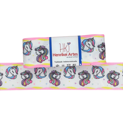 Fita Gorgurão Yama Unicórnio Loja Henrikei Artes