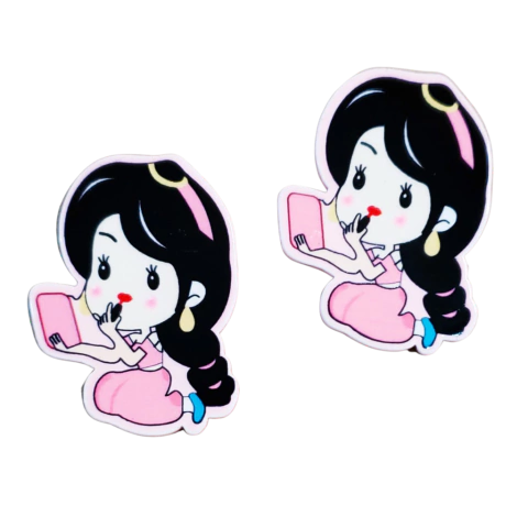 Aplique Princesa Jasmine 2,5 x 4,0 cm - 2 Unidades