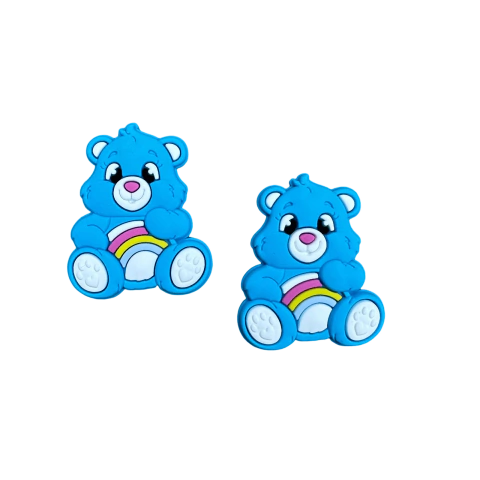 Aplique Ursinho Carinhoso (4 cm) Cor Azul Henrikei Artes
