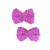 Aplique Laço Lãzinha (8,5 x 6,0 cm) Cor Rosa Loja Henrikei Artes