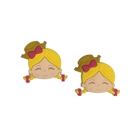 Aplique emborrachado para laços Festa junina Henrikei artes