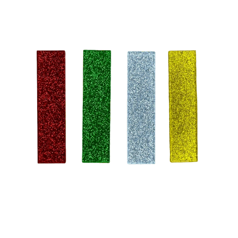 Aplique Para Bico de Pato Acrílico Glitter (1x6 cm) Festas Loja Henrikei Artes