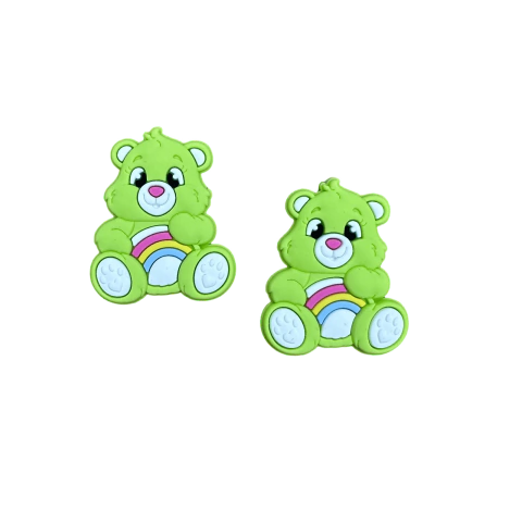 Aplique Ursinho Carinhoso (4 cm) Cor Verde Henrikei Artes