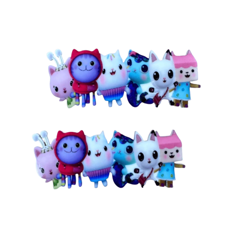 Aplique Para Bico de Pato (6cm) Turma Gabby Gatinho Plano Acrílico