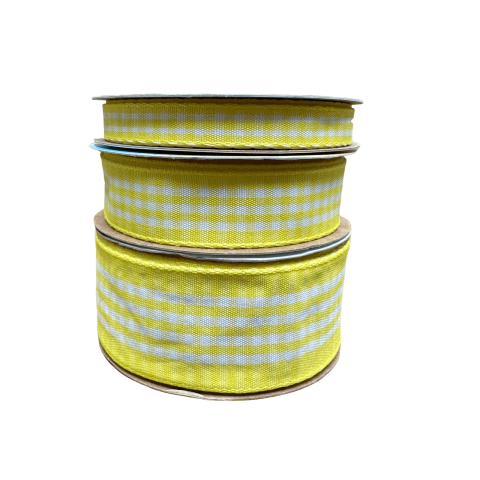 Fita Sinimbu Xadrez Amarela Cor 01 - 10 metros Henrikei Artes