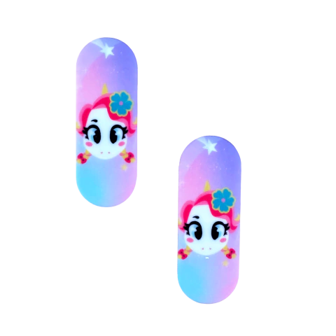 Aplique Para Bico de Pato Unicórnio Puket Acrílico (5,5 cm) - 2 Unidades