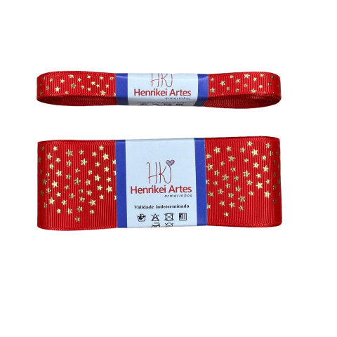 Fita Yama Foil Estrela Versão 2 Cor 250 Vermelho Loja Henrikei Artes