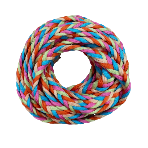 Cordão Trança Colorido Tons Vibrantes (06mm) 
