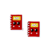Aplique Caderno ABC (3,5 x 3,9 cm) Cor Vermelho Henrikei Artes