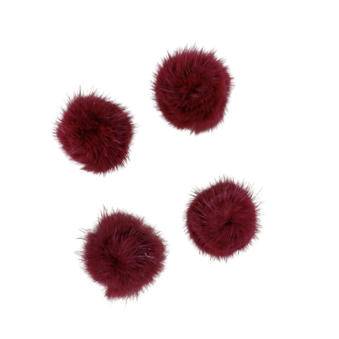 Pompom Achatado de Pelúcia 2,5 cm Henrikei Artes