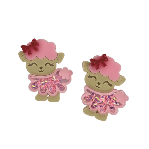 Aplique Ovelhinha para laços Henrikei Artes