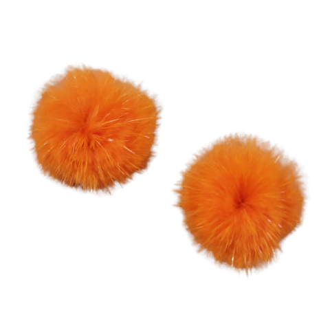 Pompom Achatado de Pelúcia 4,5 cm Henrikei Artes