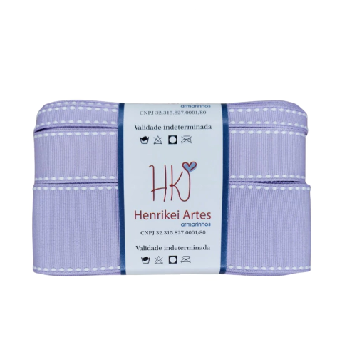 Kit de Fita Yama (Pespontada) Cor 430 Lilás Orquídea - 3 metros de cada