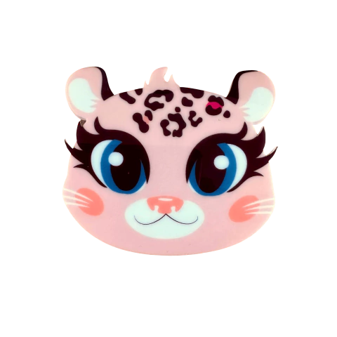 Aplique Oncinha Puket Grande Curvado (8cm) Acrílico - 1 Unidade - comprar online