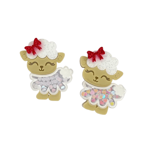 Aplique Ovelhinha para laços Henrikei Artes