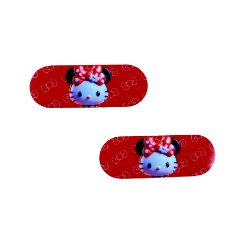 Aplique Para Bico de Pato Hello Kitty Fantasia Minnie Acrílico (5,5 cm) - 2 Unidades - comprar online